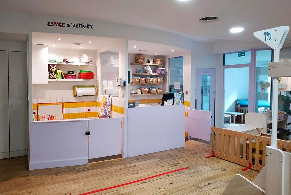 Salle de vie crèche Paris 16