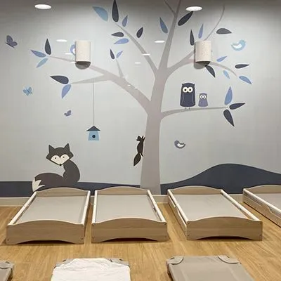 Salle de sommeil micro-crèche Léon
