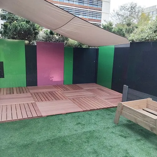 Jardin de la crèche Domitille à Boulogne