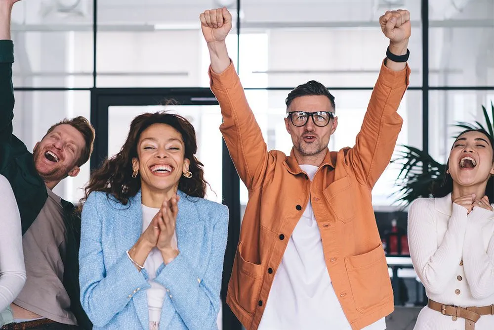 Des salariés heureux en entreprise