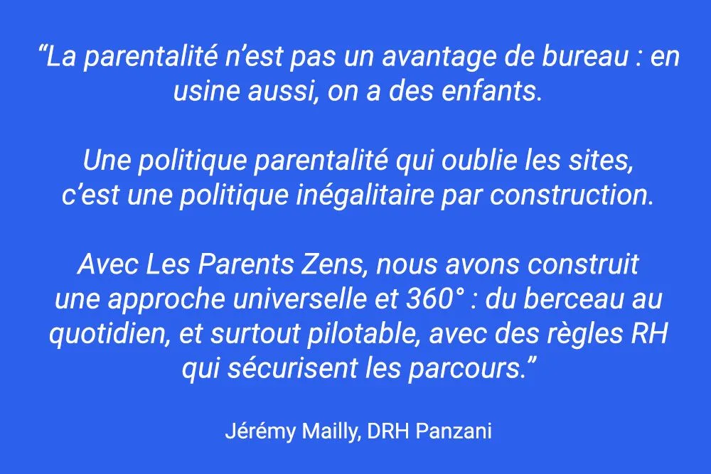 Politique parentalité de Panzani